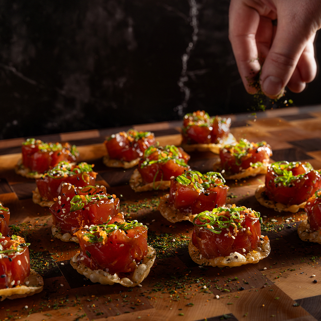 Fortune Events fine dining ahi tuna tartare