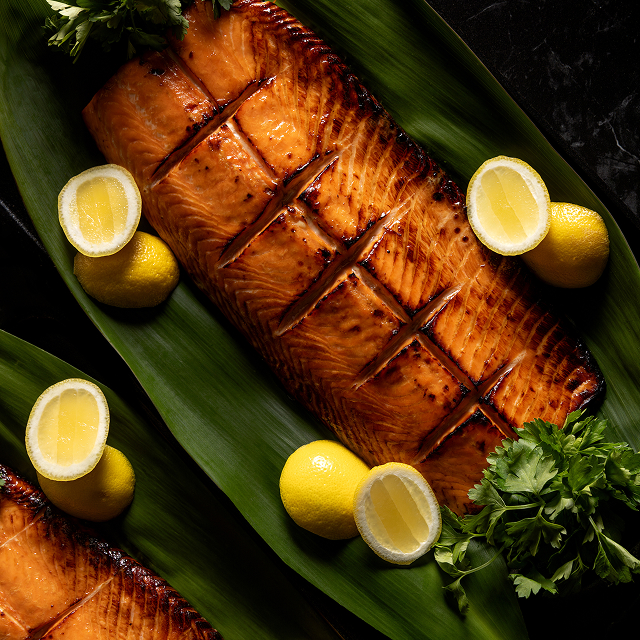 Fortune Events cooked salmon with lemons